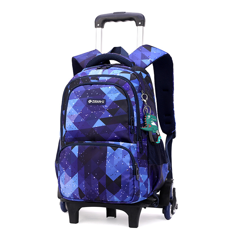 Peces naturales nueva mochila trolley conjunto de tres piezas estudiante de la escuela primaria hombres y mujeres de gran capacidad mochila de moda entrega popular