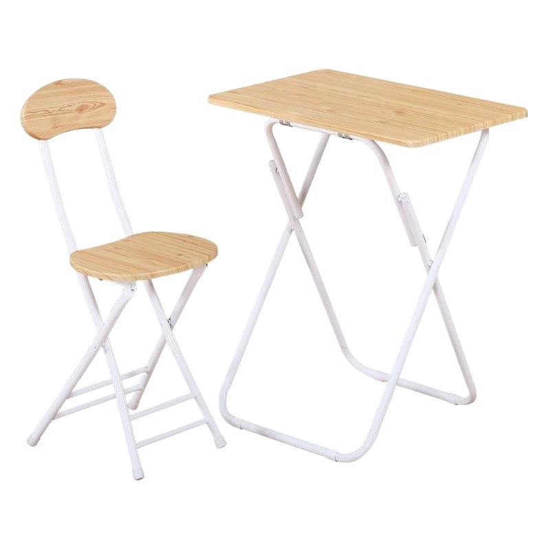 Складной стол для общежития Учебный стол Домашний обеденный стол Компьютерный стол Длинный квадратный стол Аренда комнаты Обеденный стол и стул костюм