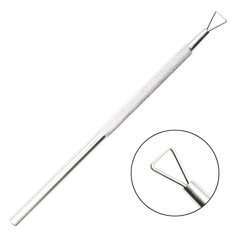 Herramienta de esmalte de uñas transfronteriza removedor de esmalte de uñas pegamento de fototerapia extraíble Pegamento de esmalte de uñas herramienta de eliminación de pegamento de esmalte de uñas de acero inoxidable