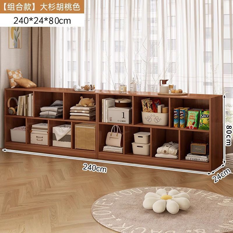 Стеллаж орех натуральный 80x24x60
