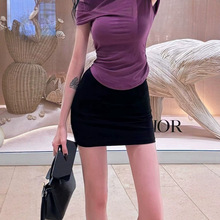 精棉2025年夏季新款性感辣妹超短包臀裙