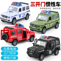 Трансграничные дети инерциальная модель мотоцикла игрушка устойчивая к падению полицейская машина пожарная полицейская машина имитация мини-мальчика подарок