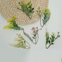 手工塑料绿植现货批发家中鱼缸装饰绿植配件水族生态造景波斯草