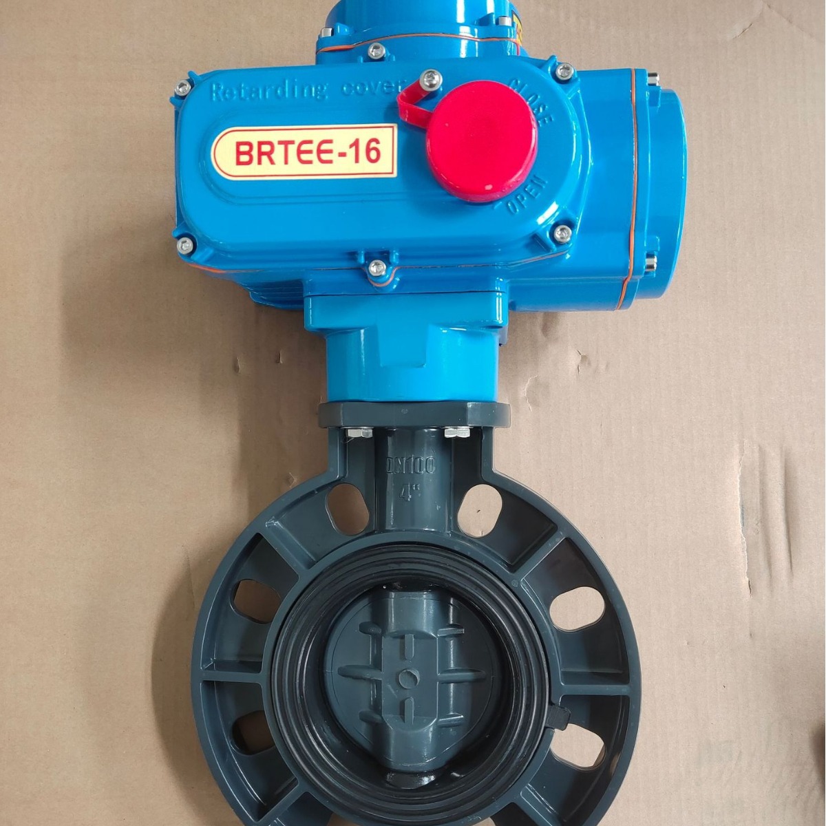 UPVC电动蝶阀 CTB-010 执行器材质：合金铝 DN125