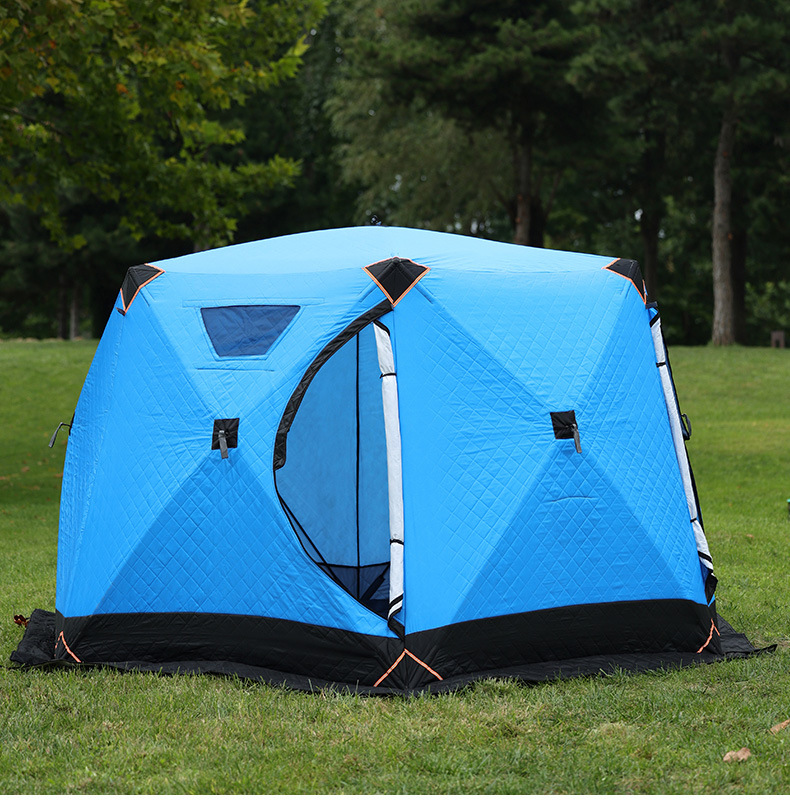Outdoor Leisure Winter Fishing Tent Night Fishing Overnight Warm Insulation Thickened Quilted Ice Fishing Tent Fishing Camping Tent