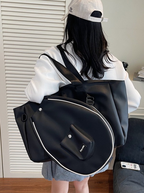 新しいバドミントンスポーツフィットネスバッグニッチデザインファッションレジャーショルダーバッグ大容量ヨガ収納袋|undefined