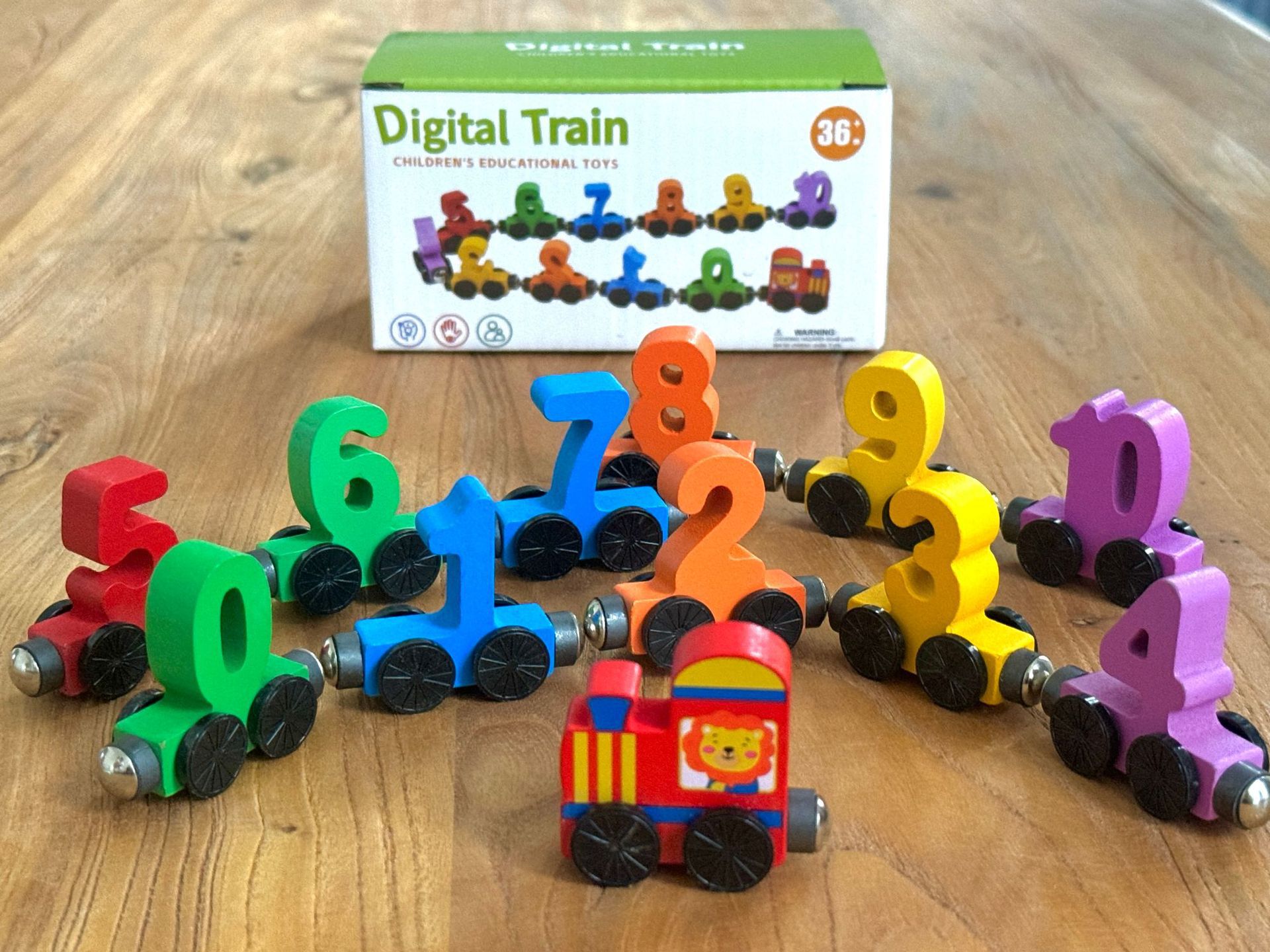 Tren digital magnético Juguetes Rompecabezas para niños Rompecabezas de bloques de construcción magnética Niñas 1 a 3 a 6 años 2 niños