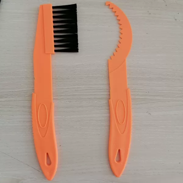A pair of small yellow brushes