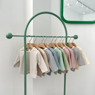 Baby Clothes Boy's Cotton Round Neck Long Sleeve T-shirt Autumn Clothes Spring and Autumn Children's Baby Girl's Top Base Shirt