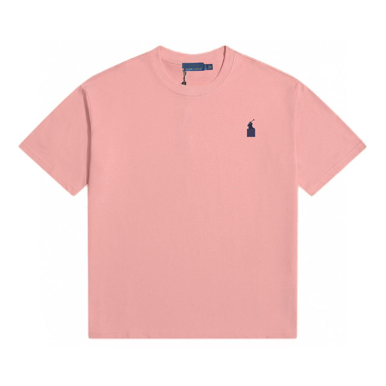 티셔츠 핑크 그린 라벨