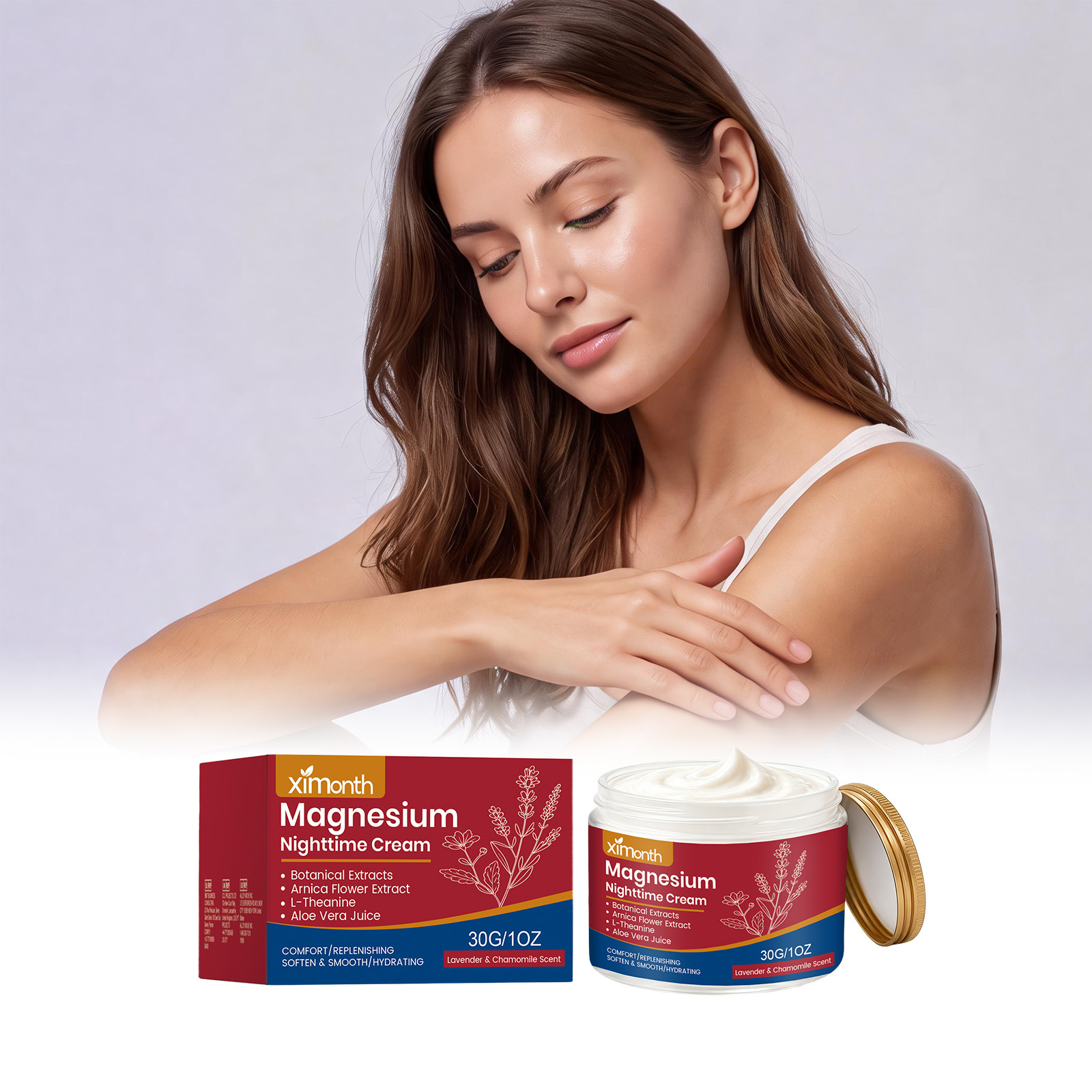 Ximonth Sleep Care Cream Gentle Care for a Comfortable Night's Sleep, Convenient for Home Use, Refreshing External Cream
