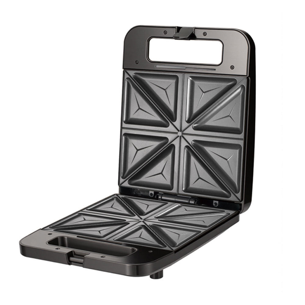 Máquina para hacer sándwiches y gofres de 1500W, estándar europeo y británico, para uso doméstico, con calentamiento de doble cara, plancha eléctrica.