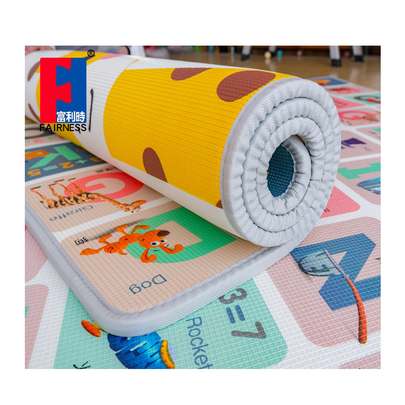 Fulishi Xpe Roll-Packed Overall Fabric Crawling Mat Baby Thickeneded Crawling Mat Commercial Home Learning Crawling Mat