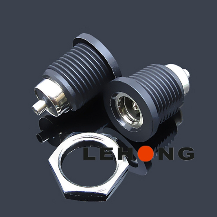 DC-022D新款平面莲花注塑型/耐高温环保/DC电源插座/直流DC插座