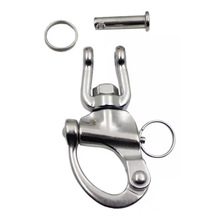 YZ 不锈钢316 叉式旋转弹簧卸扣 手拉卸扣 船用游艇摩托艇锁具件