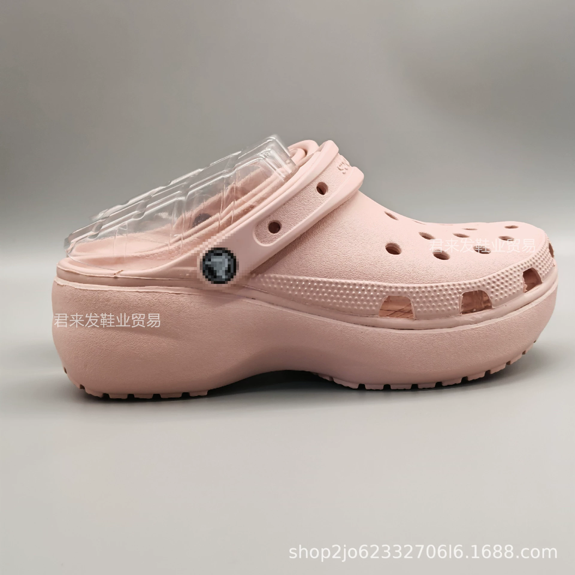 Пляжные туфли на толстой подошве в стиле Crocs с платформой и средним каблуком. | Дышащий и удобный, с полой конструкцией, модный и универсальный.
