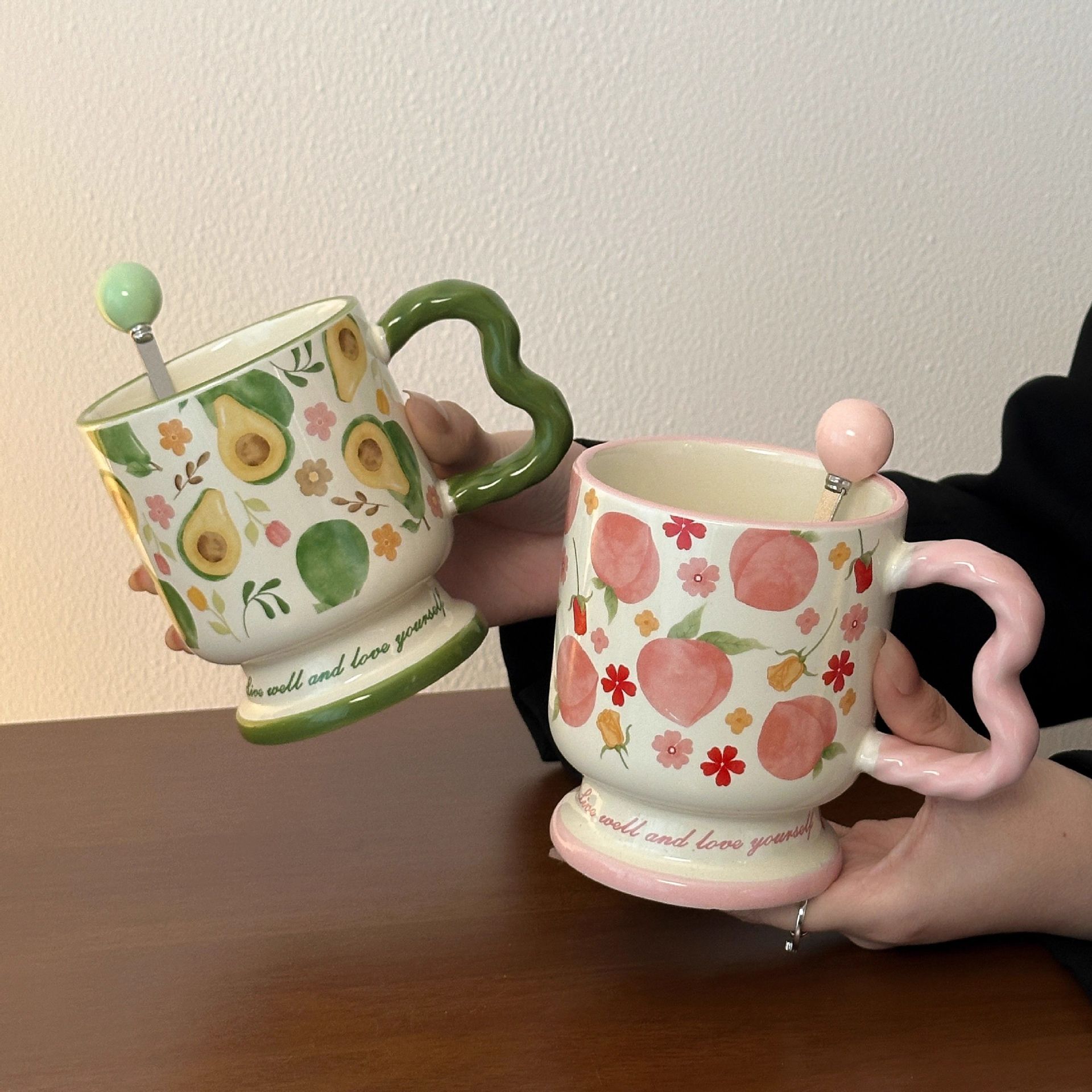 Regalos de cumpleaños de alta calidad para chicas, tazas de cerámica, tazas de café de desayuno de oficina prácticas