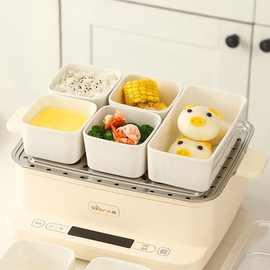 陶瓷蒸鸡蛋羹碗电蒸锅婴儿宝宝辅食蒸碗长方形盅蒸盘架蒸笼源头