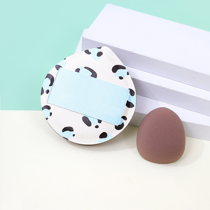 Fábrica personalizada de polvo de dedo de algodón no comer polvo espesar gota de maquillaje esponja almohadilla de aire polvo al por mayor