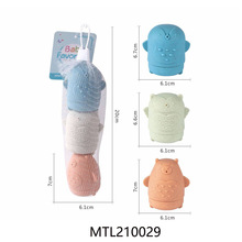 夏季戏水食品级软胶拆装喷水猫头鹰硅胶沐浴室洗澡玩具婴儿1-3岁