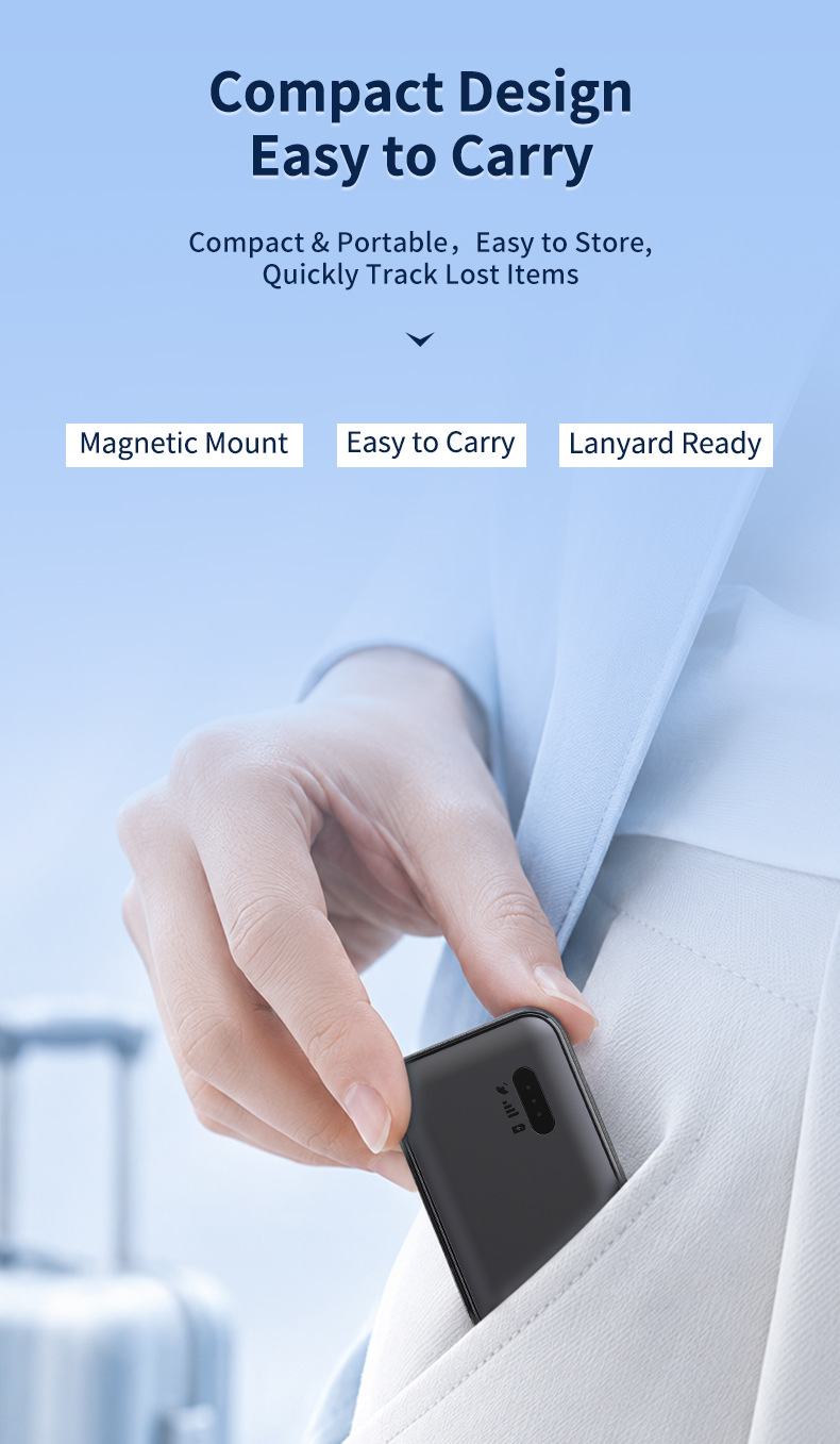 GPS tracker, low power consumption, portable, 4G, Beidou positioning, for car anti-theft, pet tracking, and personal safety, preventing loss