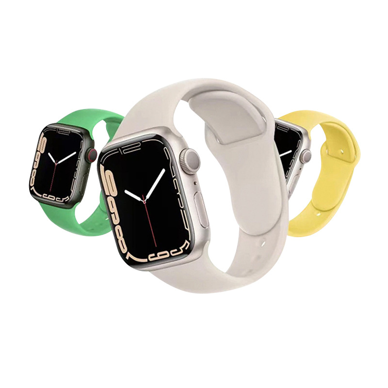 애플 실리콘 스트랩 애플 IWATCH6 스마트 스포츠 스트랩 S9 클래식 실리콘 스트랩 맞춤형