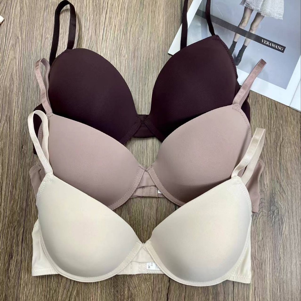 Nueva ropa interior de mujer europea y americana confortable sujetador brillante con anillo de acero fabricantes de sujetadores delgados al por mayor