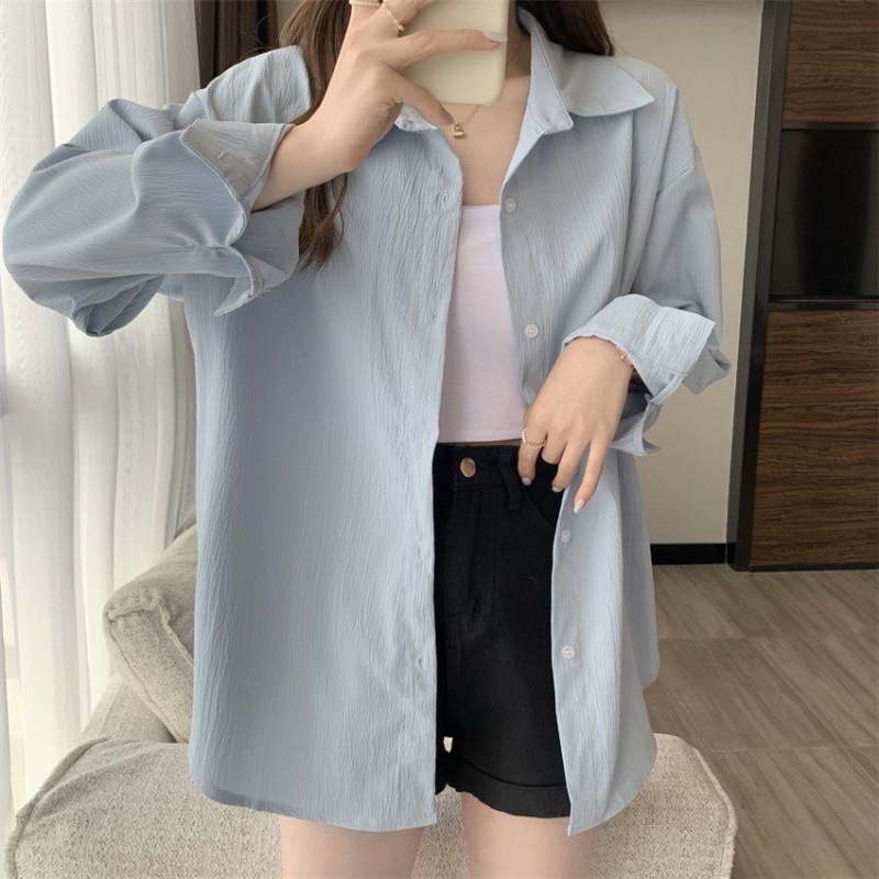 秋季2025年新款衬衫长袖设计感小众晒衬衣外套别致法式上衣女装|undefined