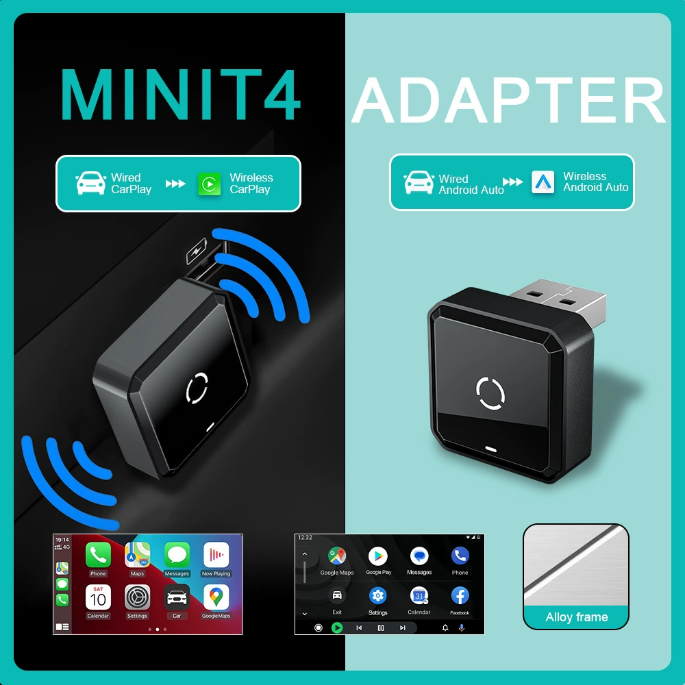 Cross-border продаётся универсальный проводной на беспроводной CarPlay/AndroidAuto адаптер машина-соединение новая модель