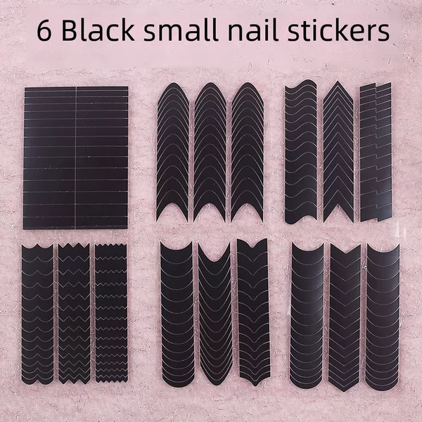 New Manicure Spray-Painted Stickers Japanese-Style Heart Butterfly Bear French Stickers Small Sweet Potato and Evening Hot Style Nail Stickers