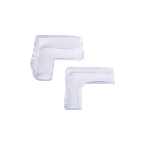 Children's transparent anti-collision corner, transparent silicone corner protector, PVC transparent corner, baby security right-angle thickened table corner anti-collision corner