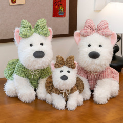 かわいい草書ウエストハイランド子犬人形ぬいぐるみ装飾品小さな香り犬人形女の子ギフト