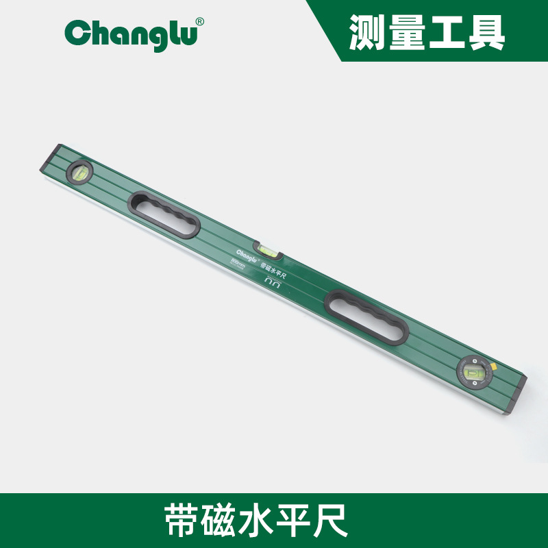 长鹿厂家批发水平尺铝合金加厚强磁水平尺多规格建筑装修水平尺