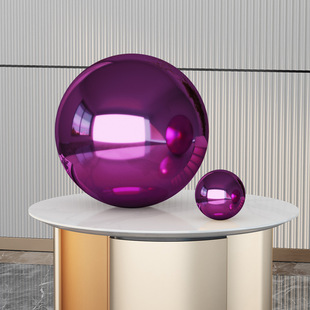 Stainless Steel Round Ball Hollow Ball Shopping Mall Ornaments Hotel Wedding Decoration Stainless Steel Ball Mirror Ball Color Ball
