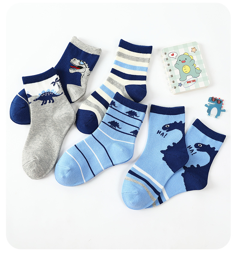 Men's Cute Animal Stripe Cotton Ankle Socks display picture 2