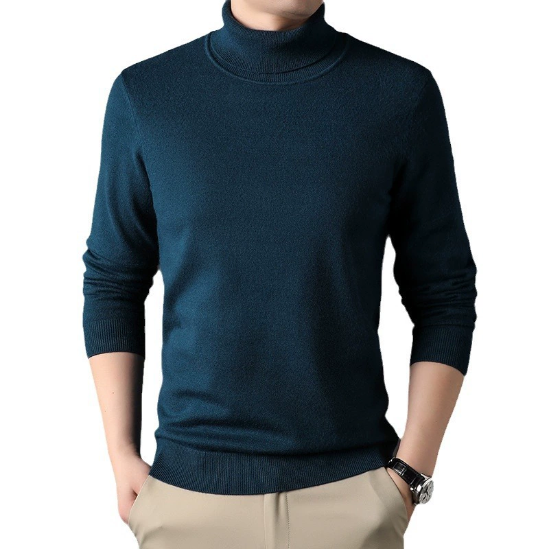 Juzhi 2024 Autumn and Winter New Half Turtle Collar Wool Fashion Basic Slim Fit Style Bottoming Shirt 6071