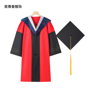 博士导师服大学毕业毕业典礼服装学位服文理工科垂布学位帽学士服-阿里巴巴