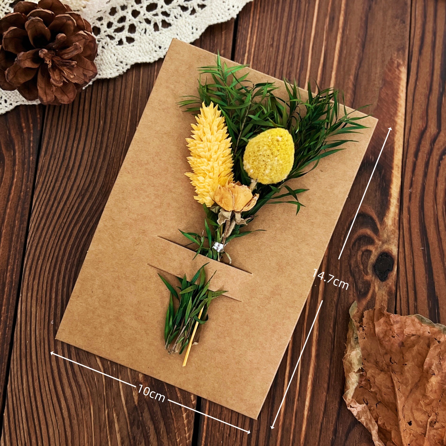 card, bouquet Event & Party Supplies Elegant Romantic Flower Dried Flower Preserved Fresh Flower Artificial Flowers