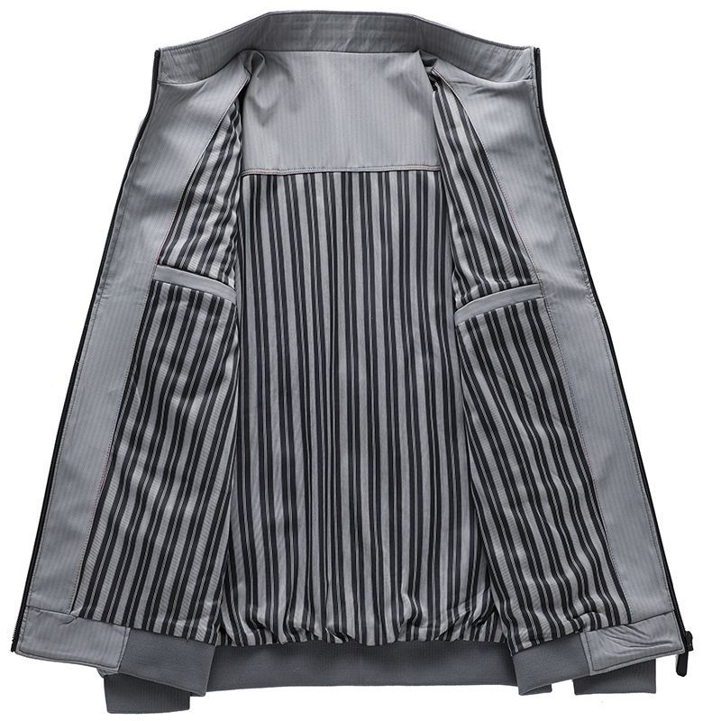 Vêtements d'extérieur pour hommes 2024 automne et hiver nouvelle veste de papa à col de baseball décontractée pour hommes d'âge moyen_voghion.com