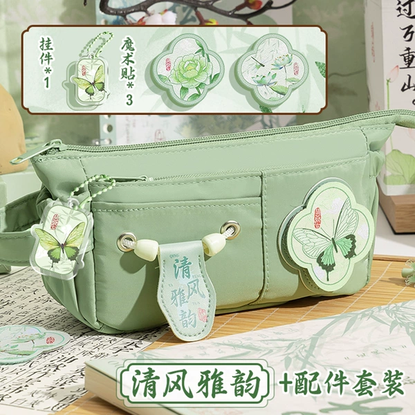 Pencil case, pendant with velcro, 8 floors