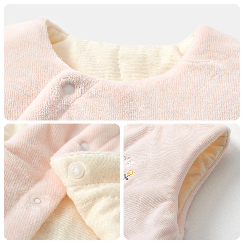 Bebé Chaleco de otoño e invierno los niños acolchado cálido algodón grueso niños y niñas ropa de invierno chaleco exterior chaleco del bebé image 4