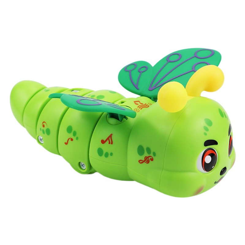 Truco universal eléctrico para niños transfronterizos 360 ° giratorio Caterpillar niños y niñas bebé música ligera juguetes al por mayor