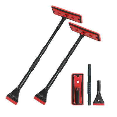 Extra-Large Detachable Rubber Scraper Car Other Automotive Safety Supplies - at-021-snow-shovel-red