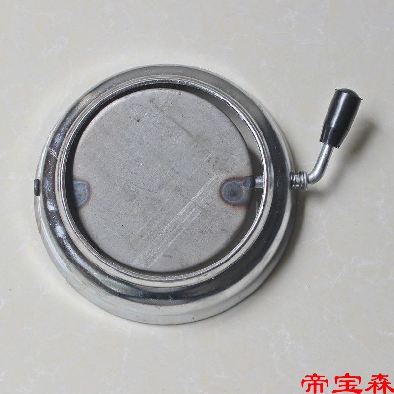 锅炉采暖煤炉配件家用烟囱变径开关烟筒接口底座带封板调节封火帽