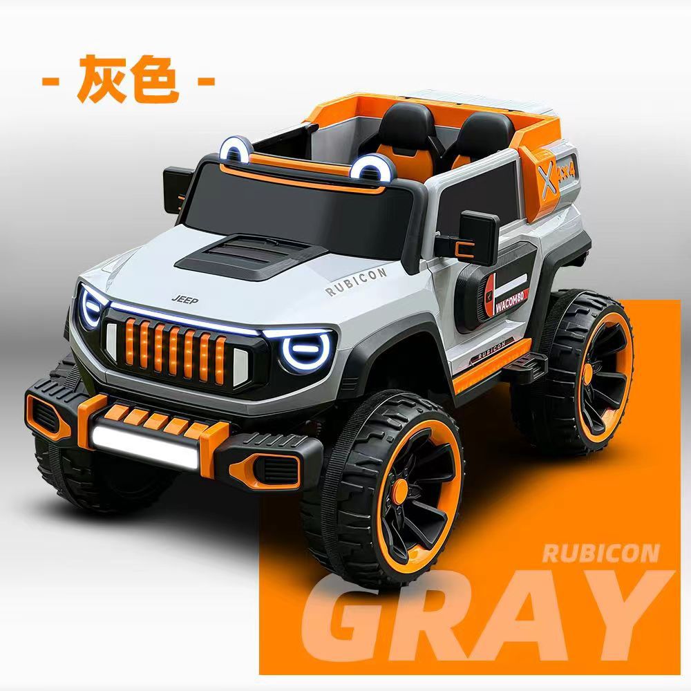 Vehículo eléctrico para niños, vehículo todoterreno de cuatro ruedas para adultos, vehículo eléctrico de control remoto para bebés, vehículo de cuatro ruedas oscilante