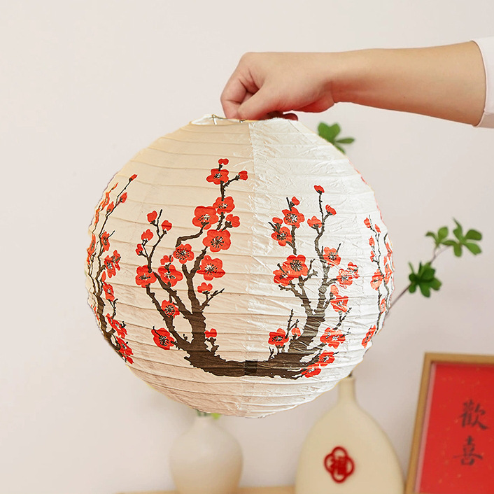 Faroles rojos de Año Nuevo, faroles pequeños de mano de estilo tradicional con inscripciones, decoraciones y adornos plegables de estilo chino para el Festival de los Faroles del Año del Caballo.