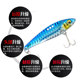 Sinking Metal Blade Baits  Deep Diving Minnow Lures Fresh Water Bass Swimbait Tackle Gear