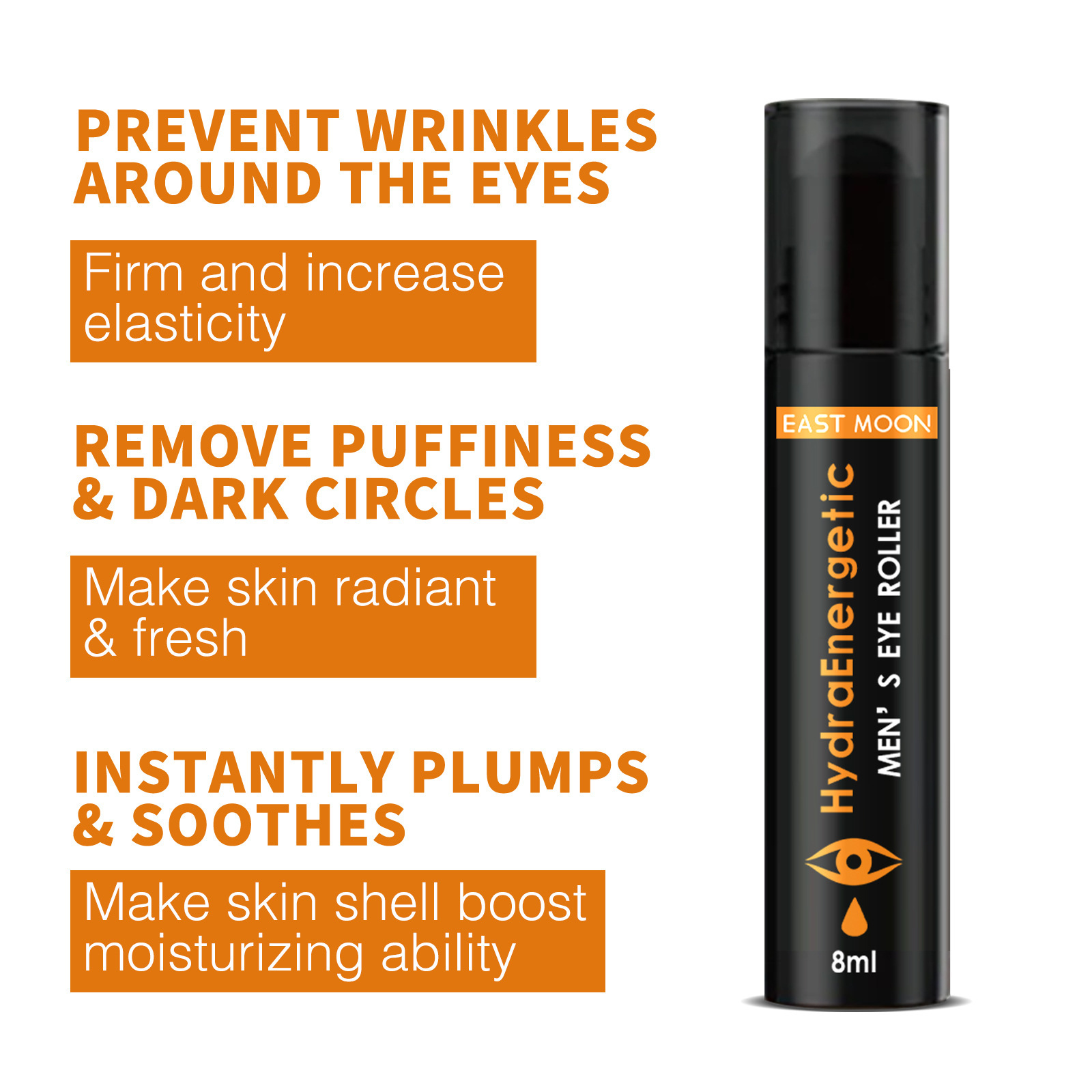 Men's Eye Roller for Dark Circles and Puffiness, Reduce Fine Lines, Hydration and Moisture_voghion.com