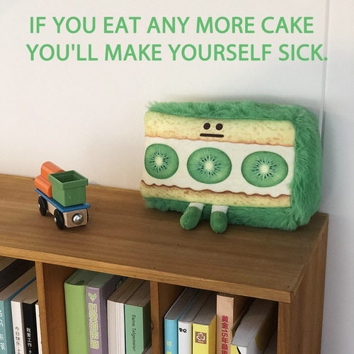 Cat fan sandwich pencil bag ins cute plush funny storage bag cartoon coin purse personalized creative stationery box