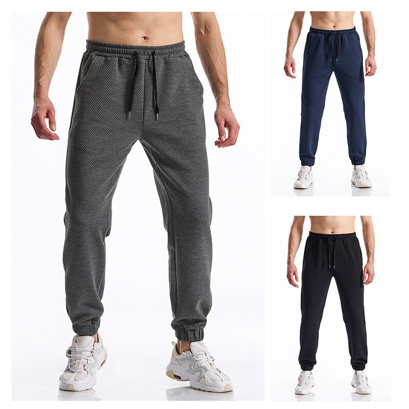 2025 cross-border summer new foreign trade men's jogging pants Amazon European size fashion men's feet sports pants